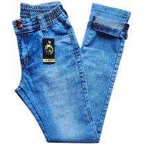 calça jeans flare infantil com lycra Tam 16