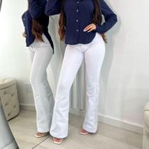 Calça Jeans Flare Premium Com Alta Elasticidade Boca De Sino