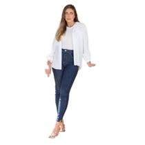 Calça Jeans Headless Cigarrete Feminina - Jeans escuro