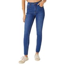Calça Jeans Hering Feminina Skinny Cintura Média Azul