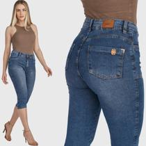 Calça Jeans HNO Jeans Capri Skinny Elastano Azul