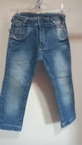 Calça Jeans Infantil com regulagem,lycra, skinny modinha 2/4/6/8.