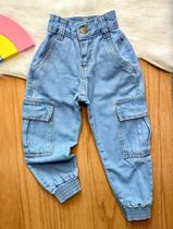 Calça Jeans Infantil De Menina Mini Diva Blogueira Moda Luxo