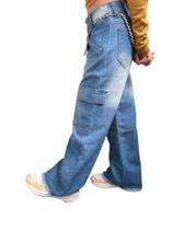 calça jeans infantil feminina clara meninas juvenil com lycra tam 10 12 14 e 16 anos - Cool kids