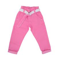Calça Jeans Infantil Feminina Dipopini Clochard Rosa CPF078