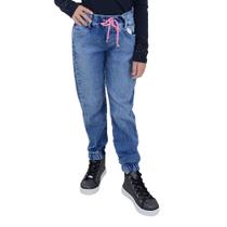Calça Jeans Infantil Feminina Dipopini Jogger Azul - CIF139