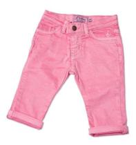 Calça Jeans Infantil Feminina Rosa Toffee - Nº0 a 3 meses