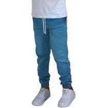 Calça Jeans Infantil Jogger Menino Juvenil 2 Ao 16 Elastico