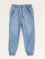 Calça Jeans Infantil Juvenil Jogger Punho Elástico Cores