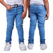 Calça Jeans Infantil Juvenil Premium Menino Sarja 02-16 Anos