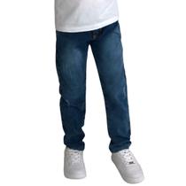 Calça Jeans Infantil Menino Juvenil Masculina Lycra 4 Ao 16