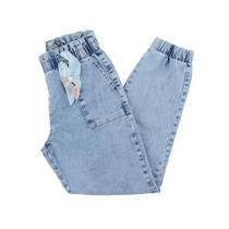 Calça Jeans Infanto Juvenil Feminina Alakazoo Jogger Azul Claro - 20591