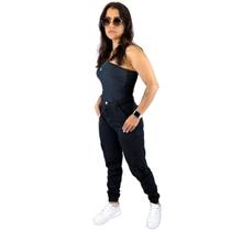 Calça Jeans Jogger Cargo Skatista Moda Blogueira Com 6 Bolso