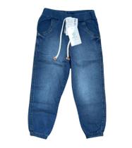 Calça Jeans Jogger com Elástico Lanfel It Girl Tam.3