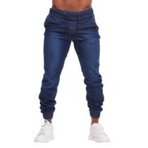 Calça Jeans Jogger Masculina Premium com Lycra - Sarja com Punho, Conforto e Estilo