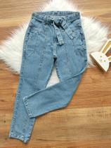 Calça Jeans Juvenil Baggy Infantil Moda Linda Feminina