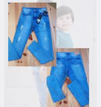 Calça jeans juvenil masculino blue