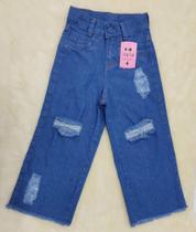 Calça Jeans Juvenil Wide Leg Calça Jeans Juvenil Wide Leg