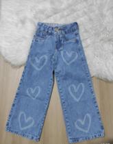 Calça Jeans Juvenil Wide Leg