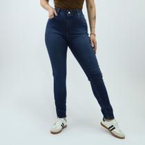 Calca Jeans Kdori Skinny Cintura Alta Bolso Frontal
