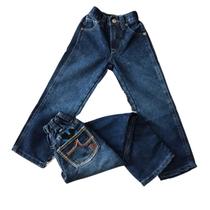 Calça Jeans Kids Docks Bordado Laranja DW91 Cor:JeansTamanho:16 Calça Jeans Kids Docks Bordado Laranja DW91 Cor:JeansTamanho:16