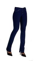 Calça Jeans Lado Avesso Curve Straight Azul Calça Jeans Lado Avesso Curve Straight Azul