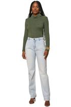 Calça Jeans Lado Avesso Reta Delave Azul Calça Jeans Lado Avesso Reta Delave Azul