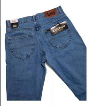 Calça jeans lee chicago 100 algodão tradicional masculina