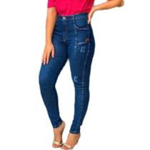 Calça Jeans Leve Cintura Alta Feminina Colada Tendência