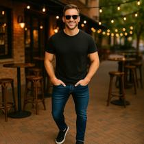 Calça Jeans LISA Skinny Masculina Slim Elastano Casual Sport 440 Calça Jeans LISA Skinny Masculina Slim Elastano Casual Sport 440