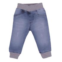 Calça Jeans Luxo Bebê Menino C/ Elastano Katita Kids Rf 2726