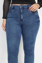 Calça jeans Luxo Cintura Alta Levanta Bumbum Plu Size