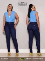 Calça Jeans Lycra Skinny, Mulheres Altas, Ri19 SKU 75866
