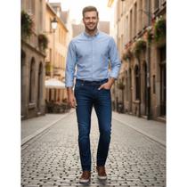 Calça Jeans Masc Comfort Reta Eco-Friendly Vilejack VMCR0040 Calça Jeans Masc Comfort Reta Eco-Friendly Vilejack VMCR0040