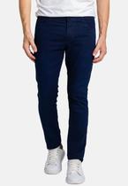 Calça Jeans Masculina Azul Escuro Básica Trabalho