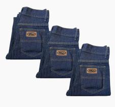 Calça Jeans Masculina Basica Com 3 Unidades - Khym