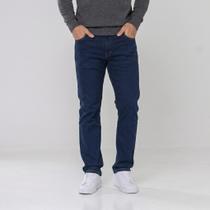 Calça Jeans Masculina Básica Confort Azul Escuro Prs
