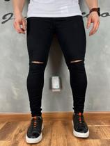 Calça Jeans Masculina Black Corte Joelho