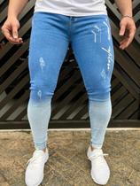 Calça Jeans Masculina Blue Sea Premium Estampada Calça Jeans Masculina Blue Sea Premium Estampada