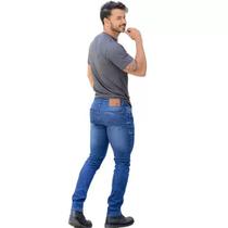 Calça Jeans Masculina bolsos ziper moda - Deboche Calça Jeans Masculina bolsos ziper moda - Deboche