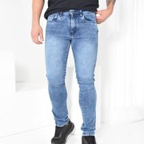 Calça Jeans Masculina Com Elastano Marmorizada Moderna