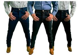 Calça Jeans Masculina Country Kit 3 Unidades Premium Promoção