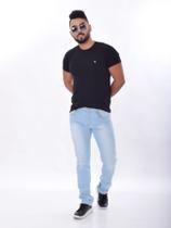 Calça jeans masculina cristal pistolado