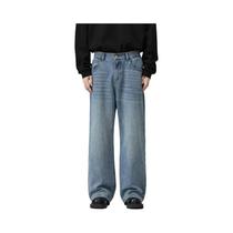 Calça Jeans Masculina De Perna Larga Hip Hop Rap Clássica Americana Retrô Solta Calça Jeans De Perna