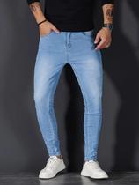 Calça Jeans Masculina Delave Azul Claro Kovali Fashion Store Confortável Calça Jeans Masculina Delave Azul Claro Kovali Fashion Store Confortável
