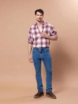 Calca Jeans Masculina Denim Skkiny Com Elastano Classica Tradicional Right Basica