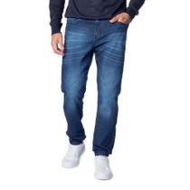 Calça Jeans Masculina Dixie Slim Estonado Azul Escuro Calça Jeans Masculina Dixie Slim Estonado Azul Escuro