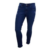 Calça Jeans Masculina Docthos Cropped Fit Azul Médio - 62023