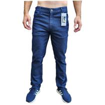 Calça Jeans Masculina Escura Tradicional Para Trabalho com Lycra Elastano Atacado
