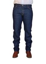 Calça Jeans Masculina Escura Tradicional Para Trabalho Reta Serviço
